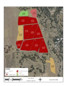 A Map of the Brokenrock Vineyard in Napa CA